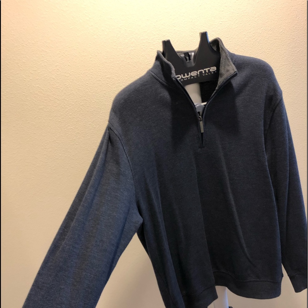 Van Heusen blue 1/4 zip up size Xl